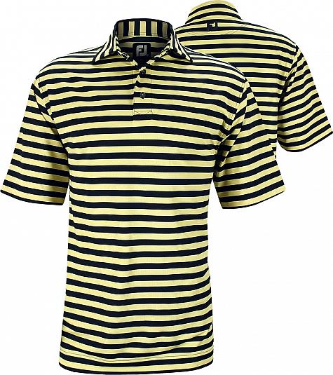 FootJoy Stretch Pique Stripe Golf Shirts with Self Collar - ON SALE!