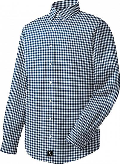 FootJoy Performance Woven Check Long Sleeve Golf Shirts - ON SALE!