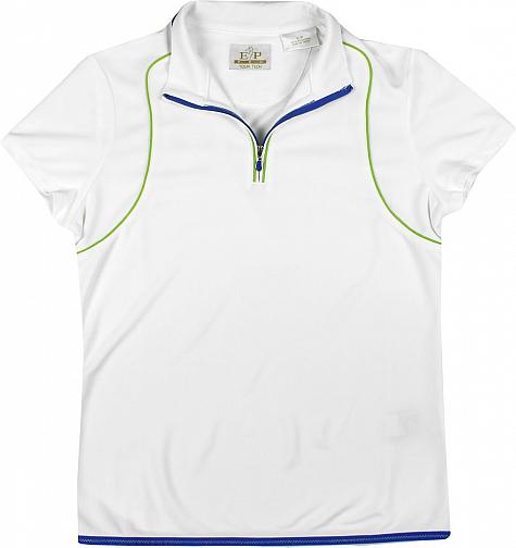 EP Pro Women's Tour-Tech Textured Zip-Mock Golf Shirts - CLEARANCE