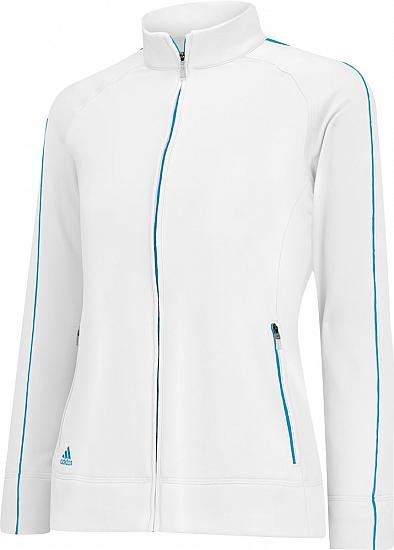 Adidas Girls 3-Stripes Piped Junior Golf Jackets - ON SALE!