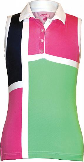 Garb Kids Girls Laryn Junior Sleeveless Golf Shirts - FINAL CLEARANCE