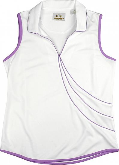 EP Pro Women's Tour-Tech Textured Crossover Neck Sleeveless Golf Shirts - CLEARANCE