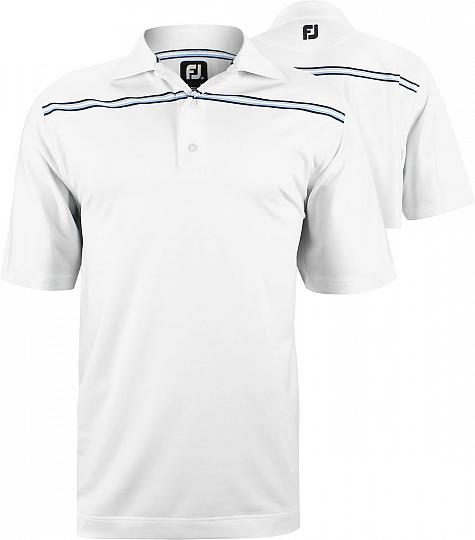 FootJoy Stretch Lisle Chest Stripe Golf Shirts - ON SALE!