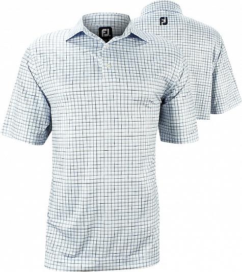 FootJoy Stretch Lisle Hand-Drawn Plaid Print Golf Shirts - ON SALE!