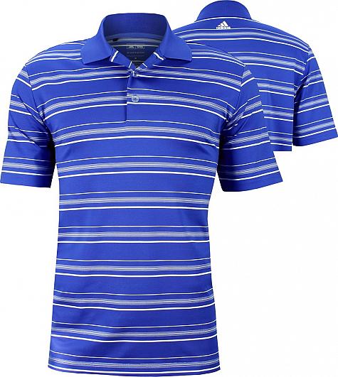 Adidas Puremotion Textured Stripe Golf Shirts - FINAL CLEARANCE