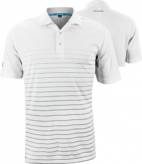 Adidas ClimaChill Broken Stripe Golf Shirts - CLEARANCE