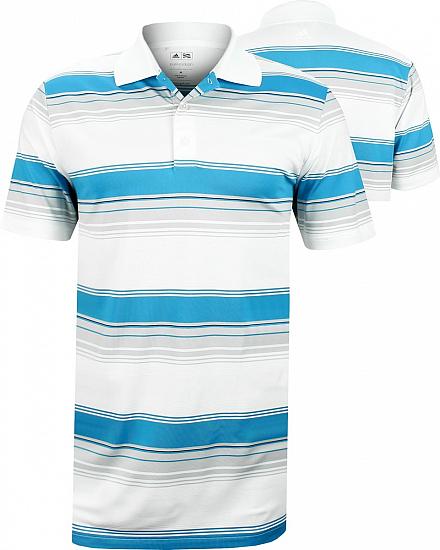 Adidas Puremotion Merch Stripe Golf Shirts - FINAL CLEARANCE