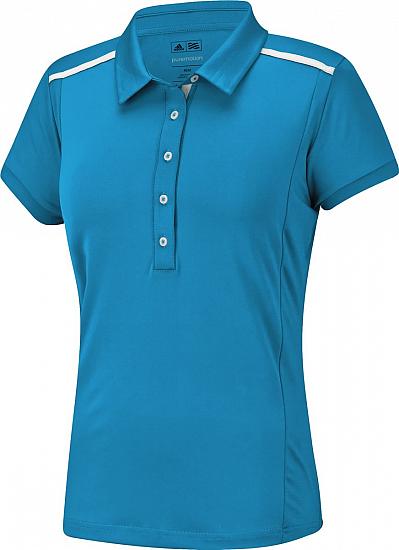 Adidas Women's Puremotion Textured Block Golf Shirts - FINAL CLEARANCE