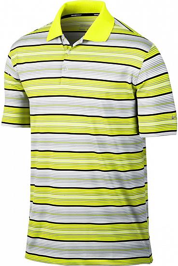 Nike Dri-FIT Key Stretch UV Stripe Golf Shirts - FINAL CLEARANCE