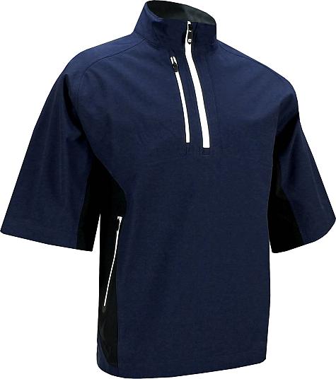 FootJoy DryJoys Tour XP Short Sleeve Half-Zip Golf Rain Shirts - FJ Tour Logo Available - Previous Season Style