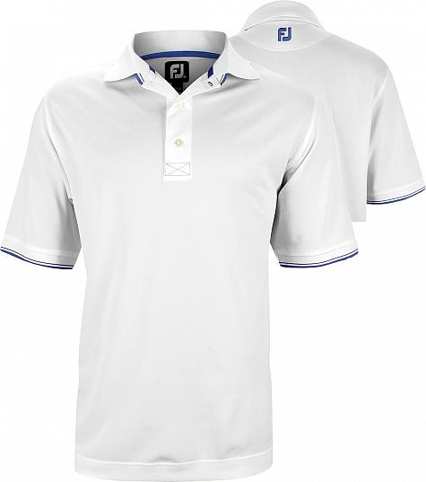 FootJoy Stretch Pique Solid Golf Shirts with Banded Sleeves - ON SALE!