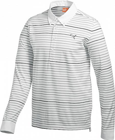 Puma Yarn Dye Long Sleeve Golf Shirts - CLEARANCE