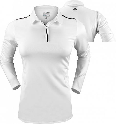 Adidas Women's Puremotion Flex-Rib Long Sleeve Golf Shirts - FINAL CLEARANCE