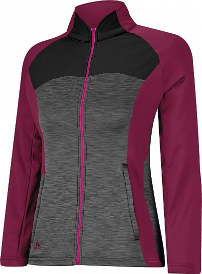 Adidas Women's ClimaWarm Full-Zip Contrast Golf Jackets - CLEARANCE