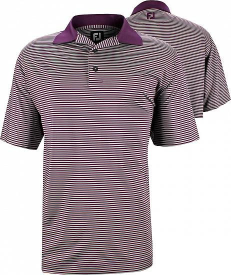 FootJoy ProDry Lisle Feeder Stripe Golf Shirts - ON SALE!