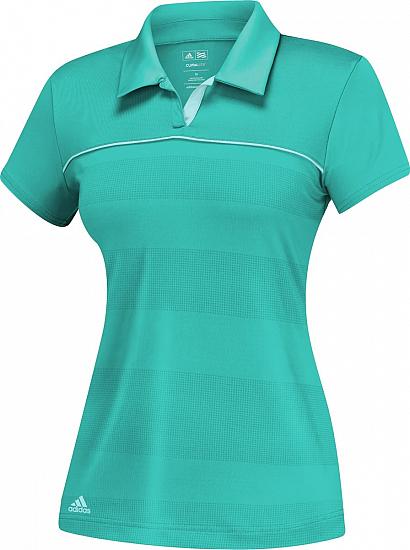 Adidas Women's Puremotion Print 3-Stripes Golf Shirts - FINAL CLEARANCE