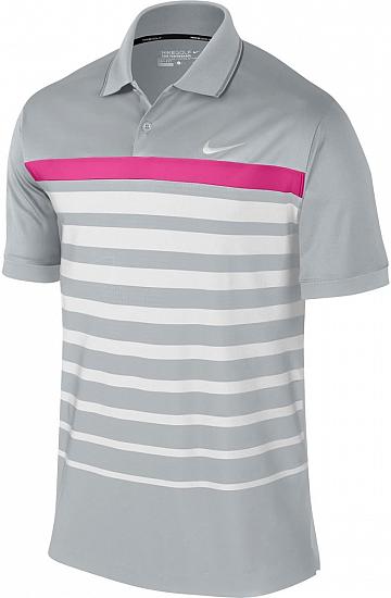 Nike Dri-FIT Stretch Innovation Stripe Golf Shirts - FINAL CLEARANCE - CLEARANCE