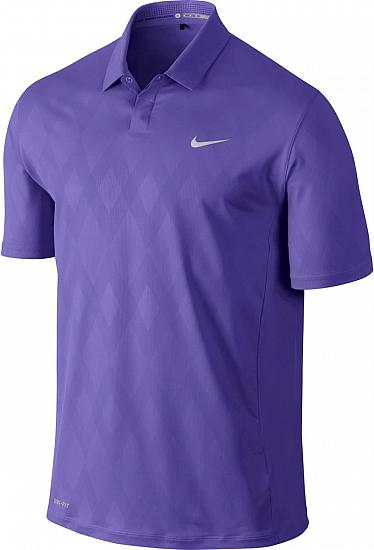 Nike Tiger Woods Dri-FIT Seasonal Embossed Golf Shirts - CLOSEOUTS