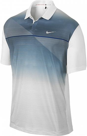 Nike Tiger Woods Dri-FIT Seasonal Bold Stripe Golf Shirts - CLOSEOUTS