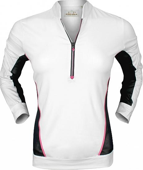 EP Pro Women's Tour-Tech Quarter-Zip Long Sleeve Golf Shirts - CLEARANCE