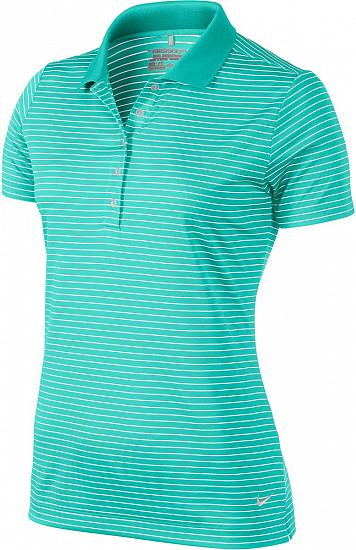 Nike Women's Dri-FIT Tech Stripe Golf Shirts - CLOSEOUTS