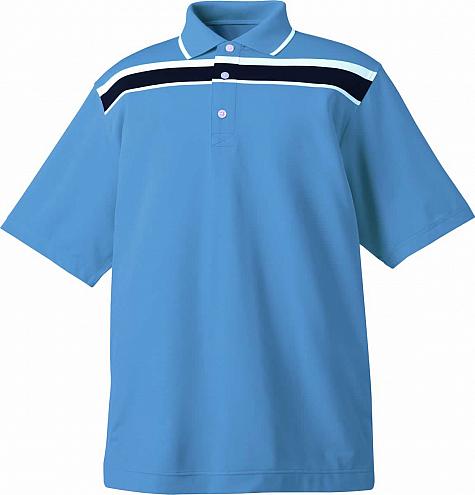 FootJoy Stretch Lisle Chest Stripe Junior Golf Shirts - FJ Tour Logo Available