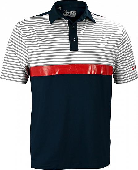 Under Armour Major Stripe Golf Shirts - CLEARANCE