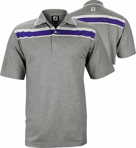 FootJoy Stretch Lisle Bold Chest Stripe Golf Shirts - ON SALE!