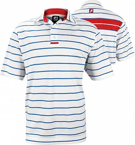 FootJoy Stretch Pique Stripe Engineered Back Golf Shirts - Marco Collection - ON SALE!