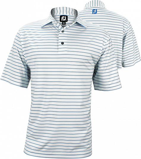 FootJoy Stretch Lisle Pinstripe Golf Shirts - Marco Collection - ON SALE