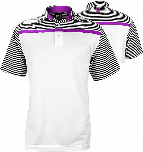 FootJoy Stretch Lisle Engineered Stripe Golf Shirts - Charleston Collection - ON SALE!
