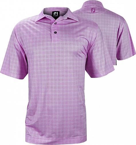 FootJoy Stretch Lisle Glen Plaid Print Golf Shirts - Charleston Collection - ON SALE!