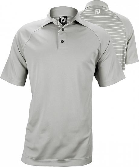 FootJoy Stretch Pique Raglan Striped Back Athletic Fit Golf Shirts - Sonoma Collection - ON SALE!
