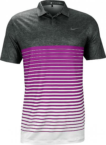 Nike Tiger Woods Dri-FIT Bold Stripe Golf Shirts - CLOSEOUTS CLEARANCE