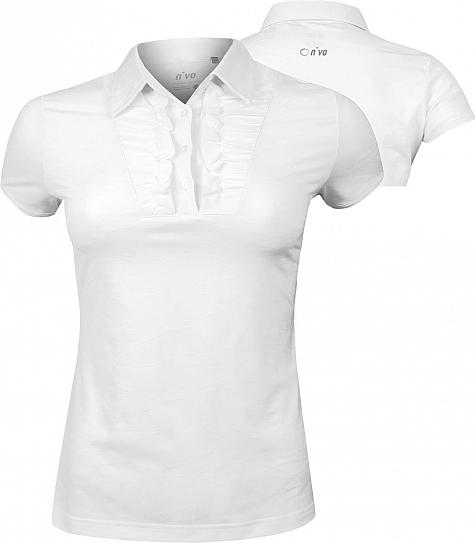 Nivo Women's Ruched Placket Golf Shirts - CLEARANCE
