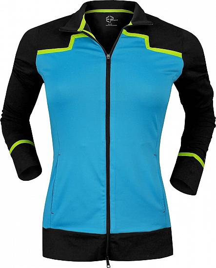 EP Sport Women's Indy Colorblocked Full-Zip Golf Jackets - CLEARANCE