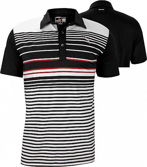 Puma Yarn Dye Stripe Golf Shirts - ON SALE!