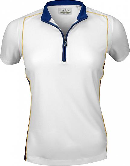 EP Pro Women's Tour-Tech Mesh Piped Golf Shirts - CLEARANCE