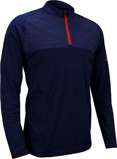 Adidas ClimaWarm Camo Print Half-Zip Golf Pullovers - CLEARANCE