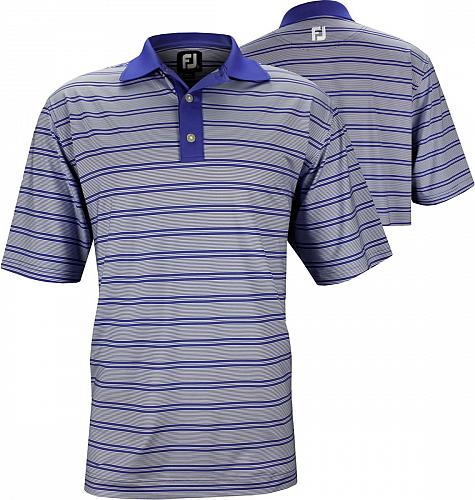 FootJoy Stretch Lisle Stripe Set On Placket Golf Shirts - Berkeley Collection - ON SALE!