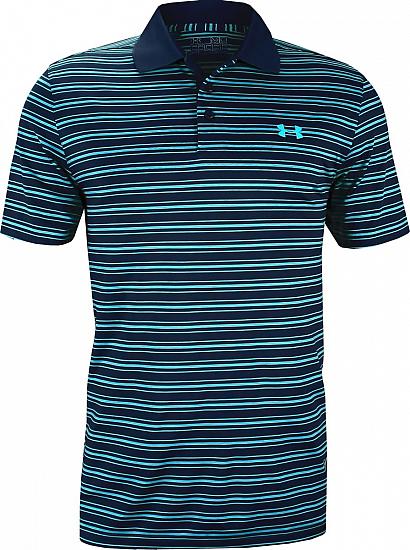 Under Armour Tempo Stripe Golf Shirts - CLEARANCE