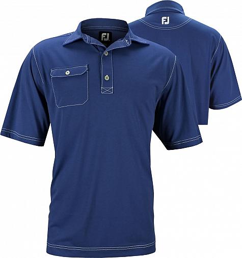 FootJoy Contrast Stitch Self Collar Chest Pocket Golf Shirts - Jupiter Collection - ON SALE!