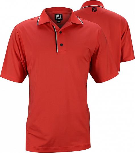 FootJoy Cooling Lisle Solid Placket with Collar Trim Golf Shirts - Jupiter Collection - ON SALE!