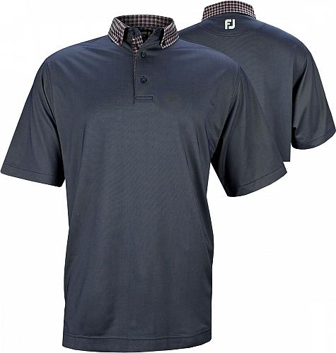 FootJoy Birdseye Pique Woven Button Down Collar Golf Shirts - Jupiter Collection