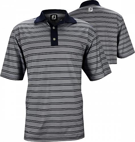 FootJoy Stretch Lisle Stripe Set On Placket Golf Shirts - Jupiter Collection - ON SALE!