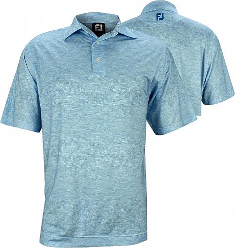 FootJoy Texture Print Lisle Self Collar Golf Shirts - Austin Collection - ON SALE!