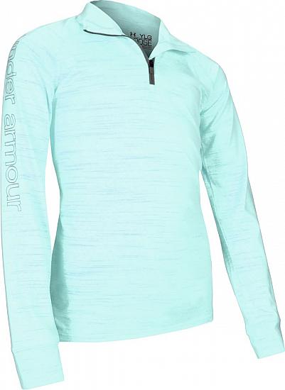 Under Armour Girl's Space Tech Quarter-Zip Junior Golf Pullovers - ON SALE!
