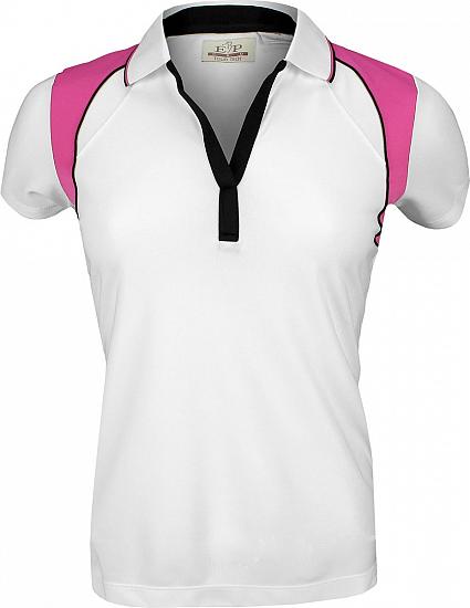 EP Pro Women's Tour-Tech Color Block Golf Shirts - CLEARANCE