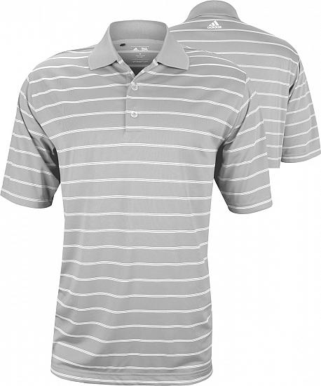 Adidas Puremotion Two-Color Stripe Golf Shirts - CLOSEOUTS
