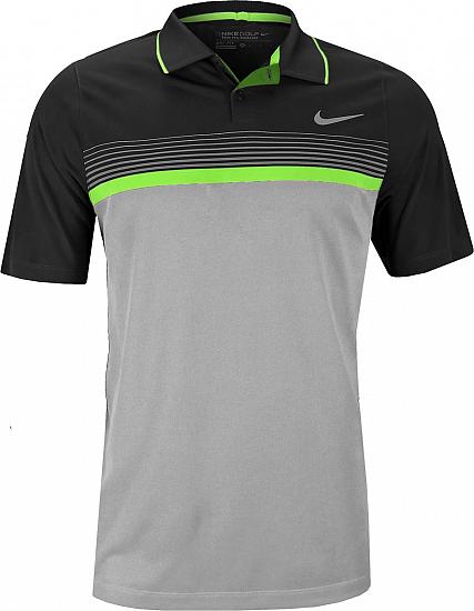 Nike Dri-FIT Momentum Stripe Golf Shirts - CLOSEOUTS CLEARANCE